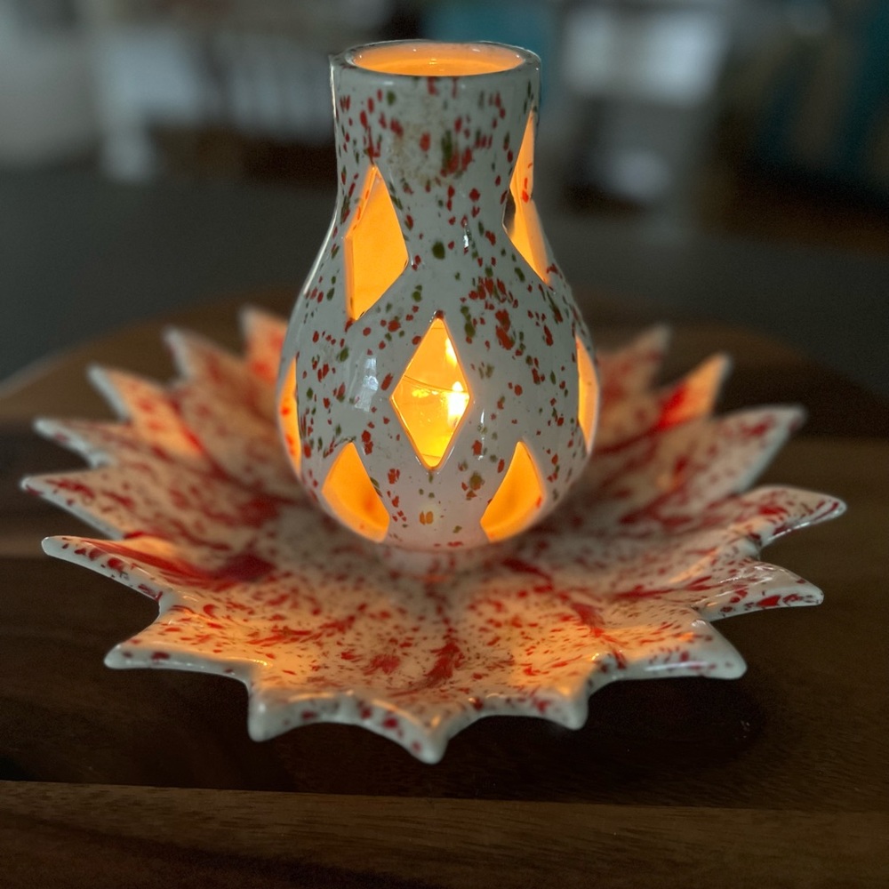 Vintage Splatter Lantern